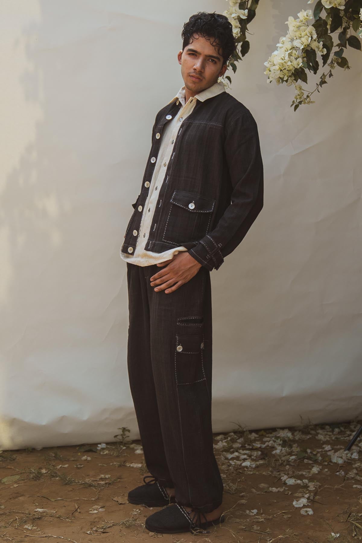 Band Collar Bomber Jacket