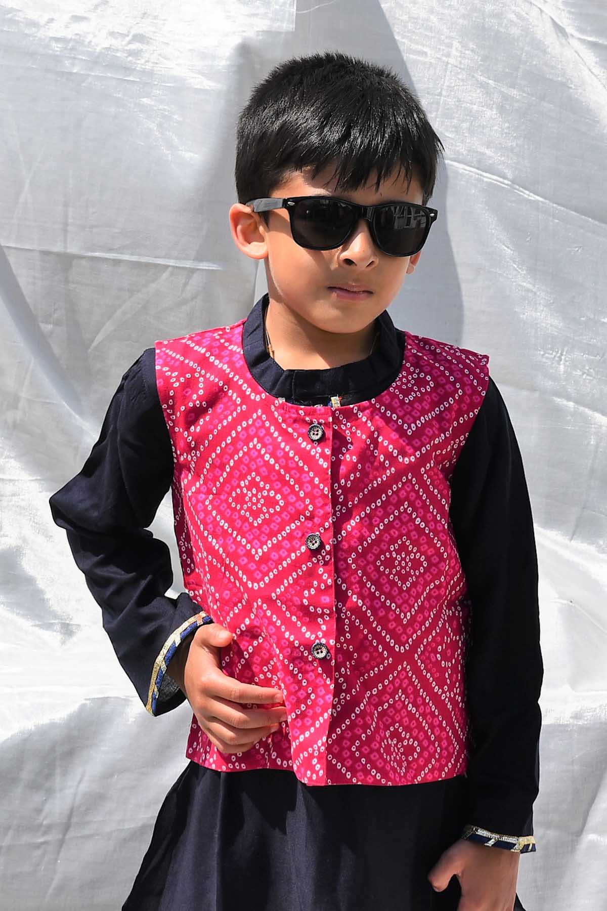 Bandhani Jacket & Kurta Set