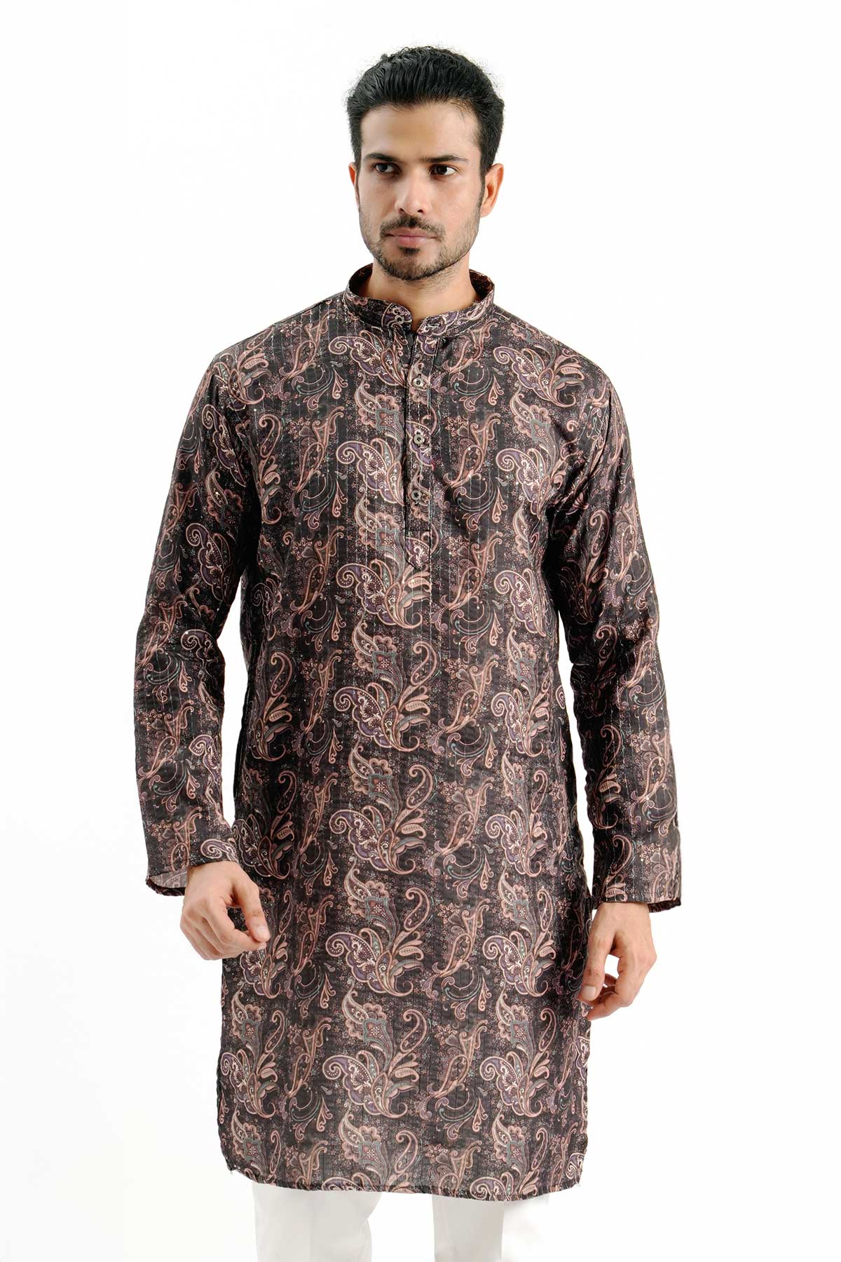 Buy Bandhani Printed Black Kurta for women by Priyanka Jain online available at scrollnshops