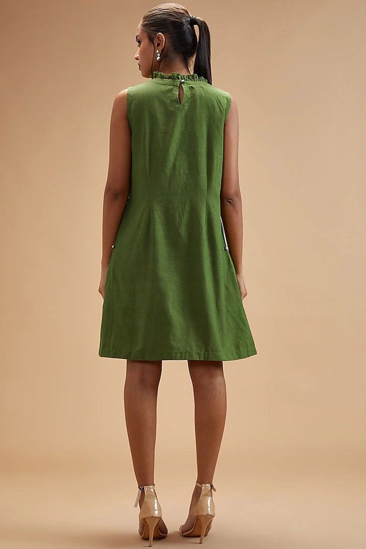 Basil Green Pleated Tunic