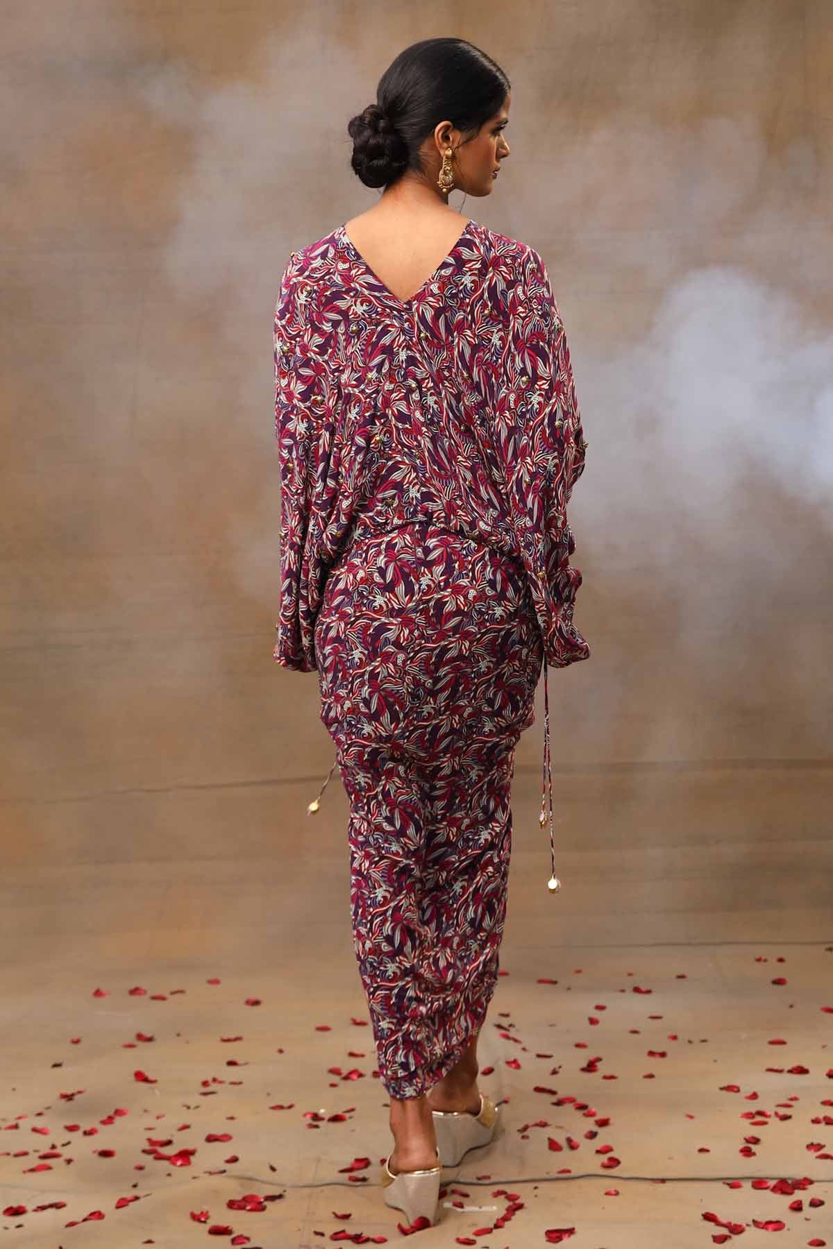 Batwing Top & Skirt Set