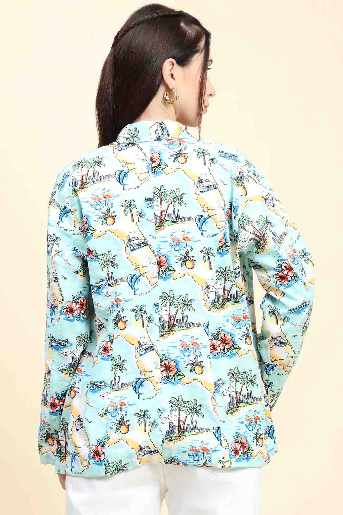 Beach Printed Coat