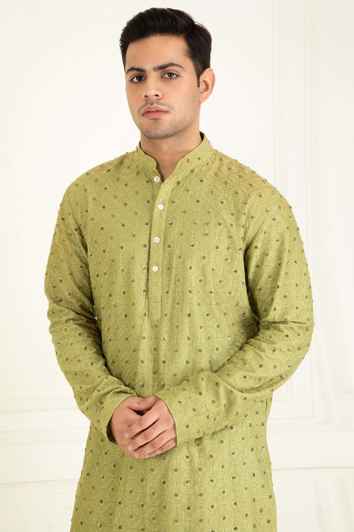 Beads Embellished Kurta Set