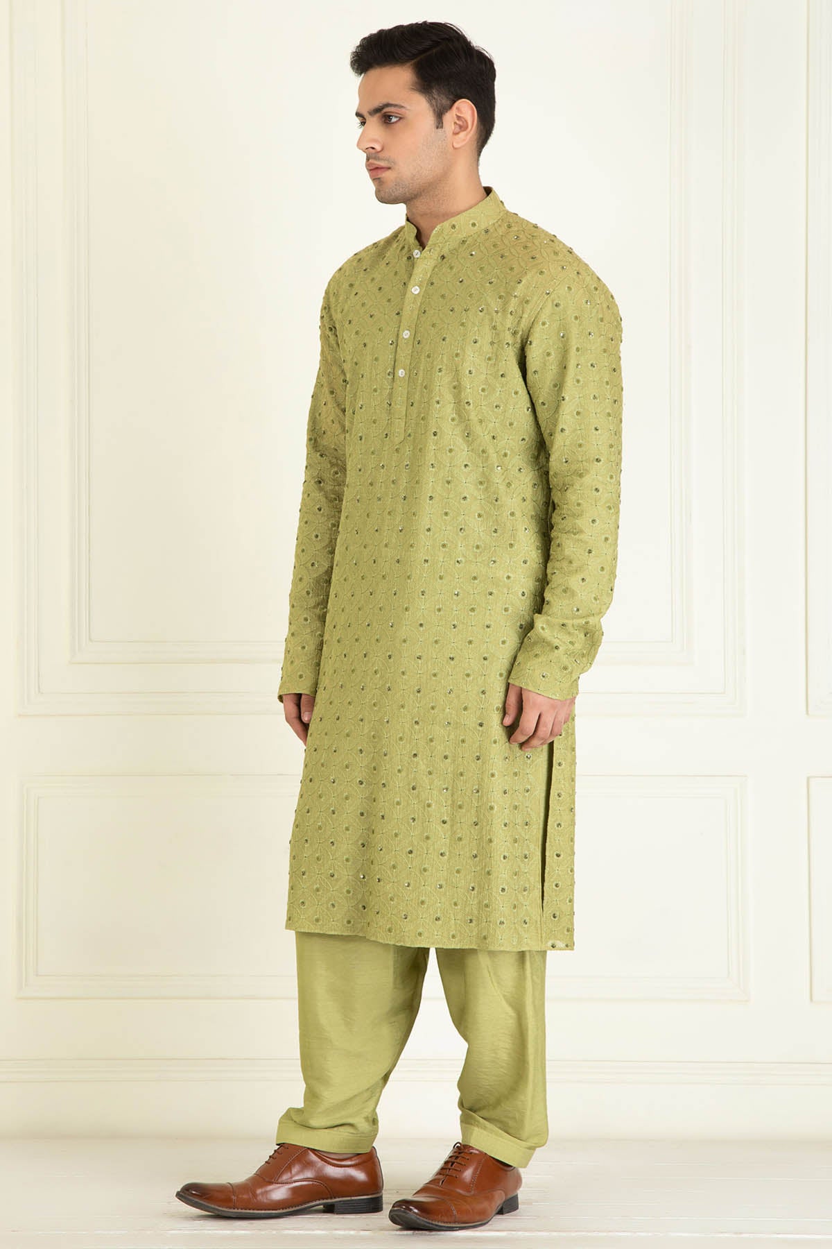 Beads Embellished Kurta Set