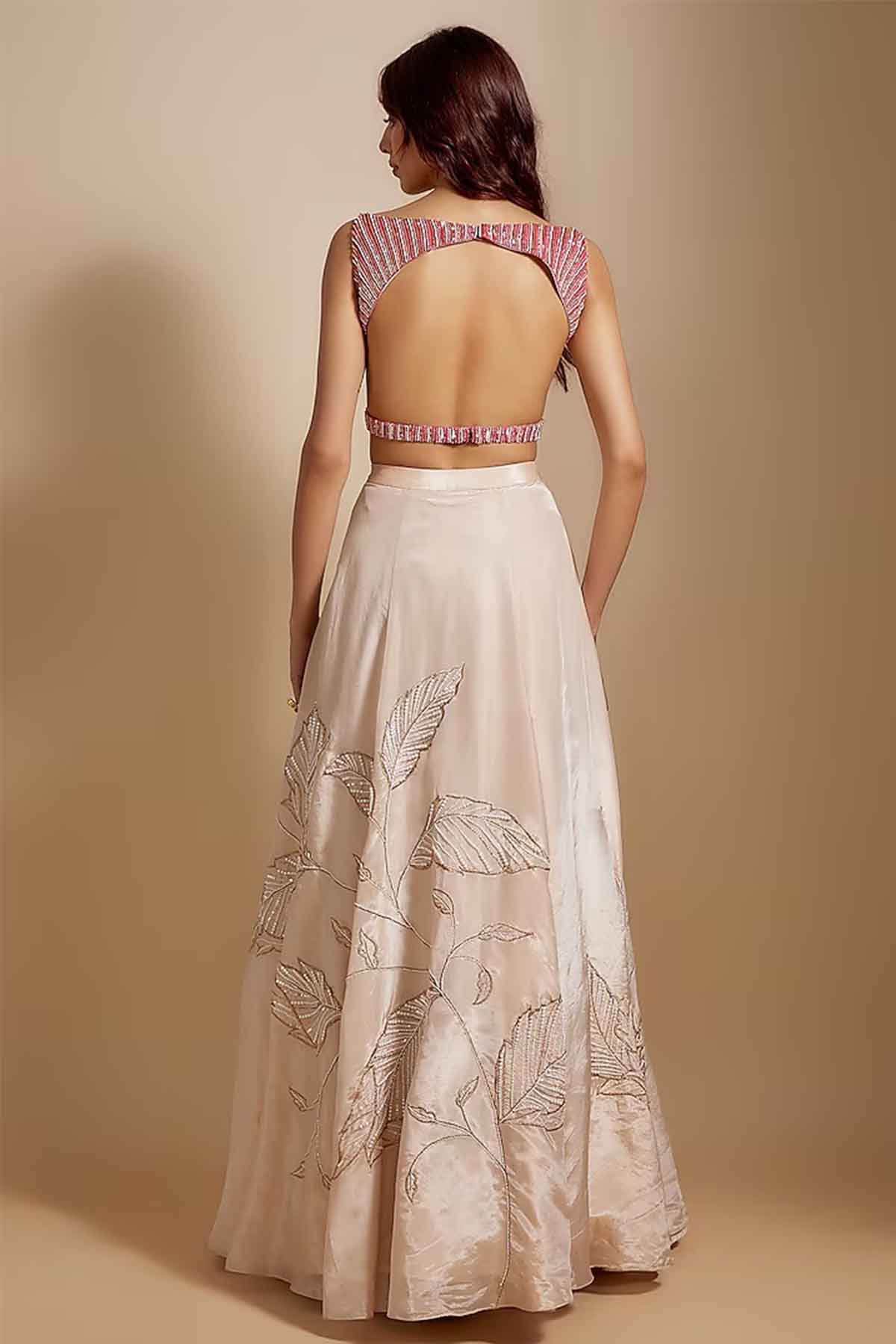Embroidered Beads Lehenga Set