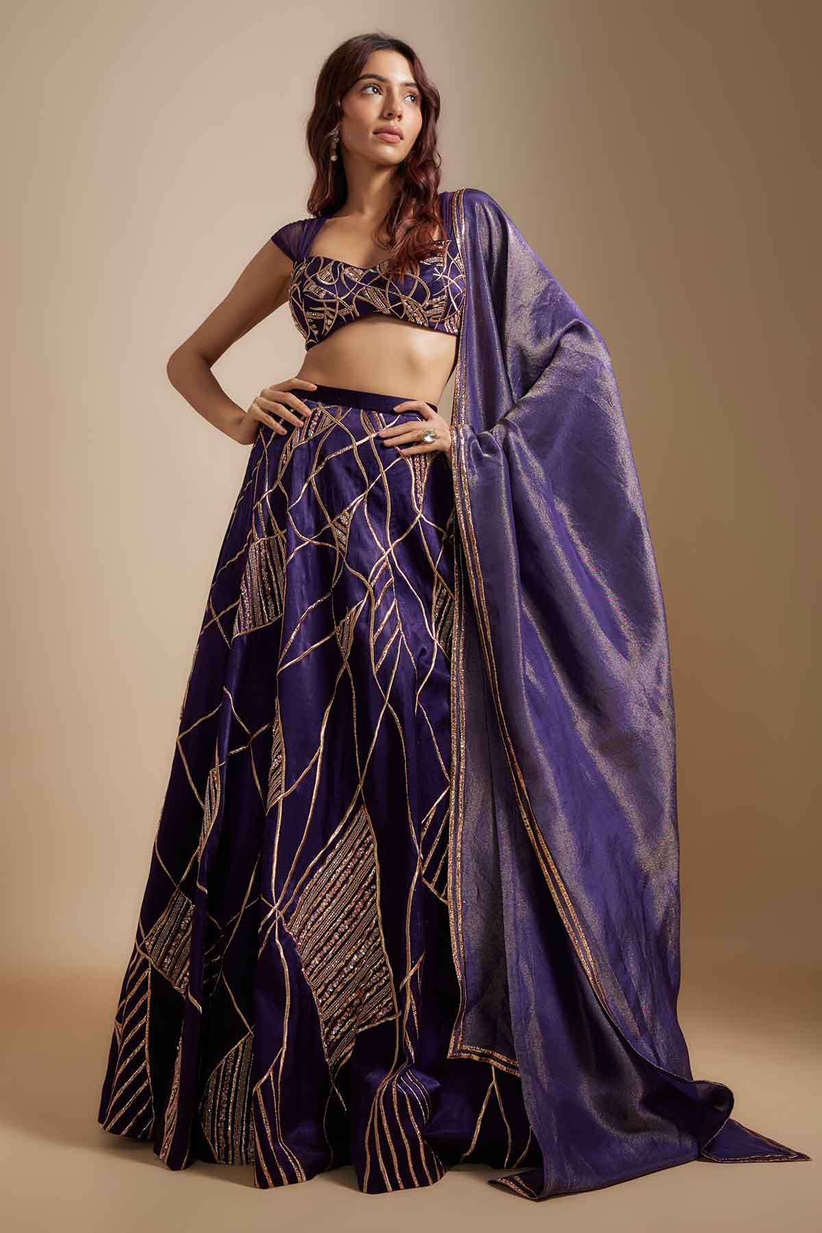 Beads Embroidered Lehenga Set