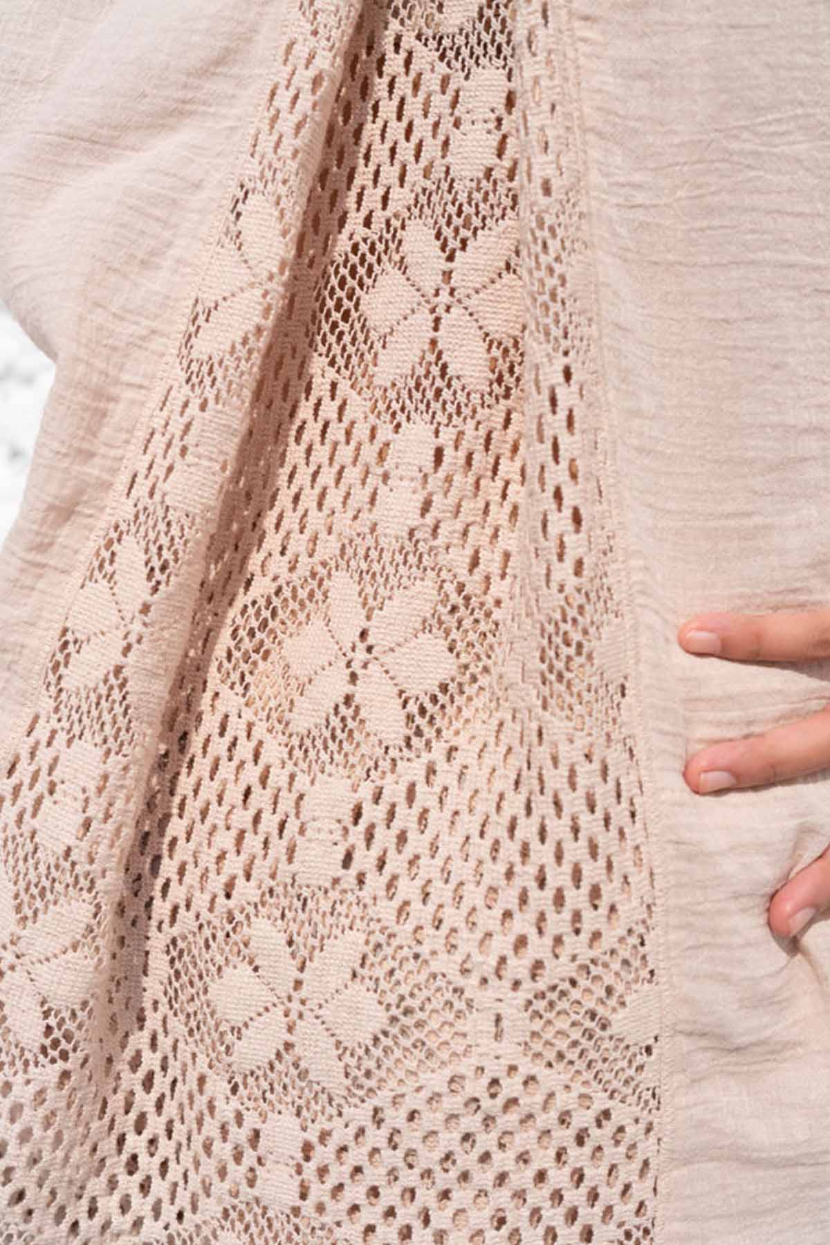 Beige Button Down Shirt