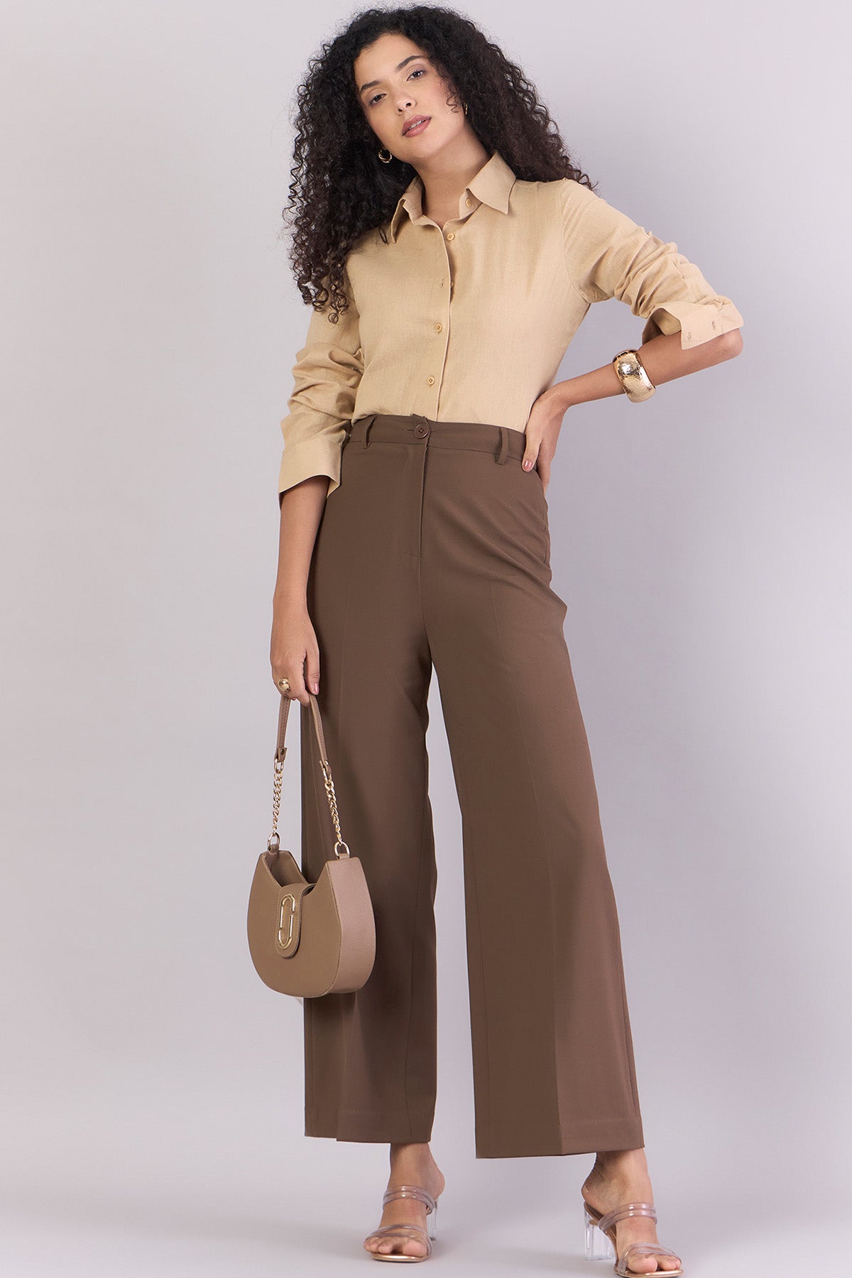 Beige Cotton Relax Fit Shirt