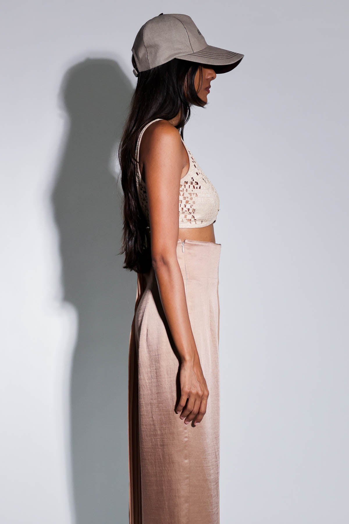 Beige Hand Embroidered Bralette