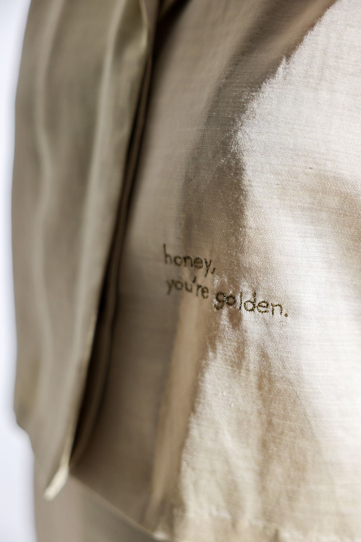 Beige Linen Satin Co-ord Set