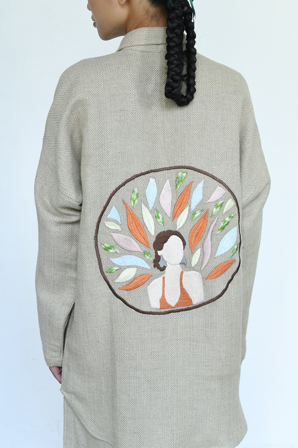 Beige Oversized Shirt & Pants