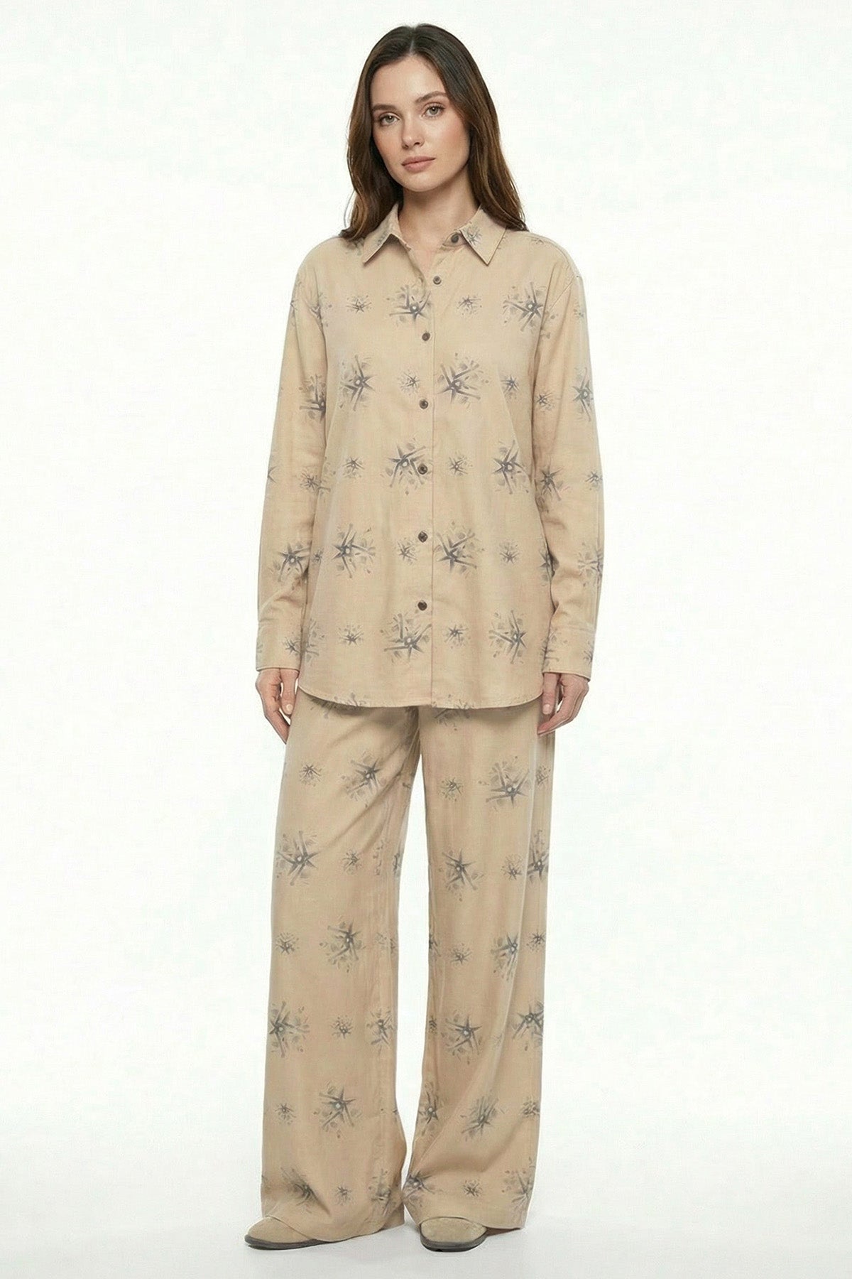 Buy Beige Viscose Tailored Shirt for women by Tezhhomayaa online available at scrollnshops