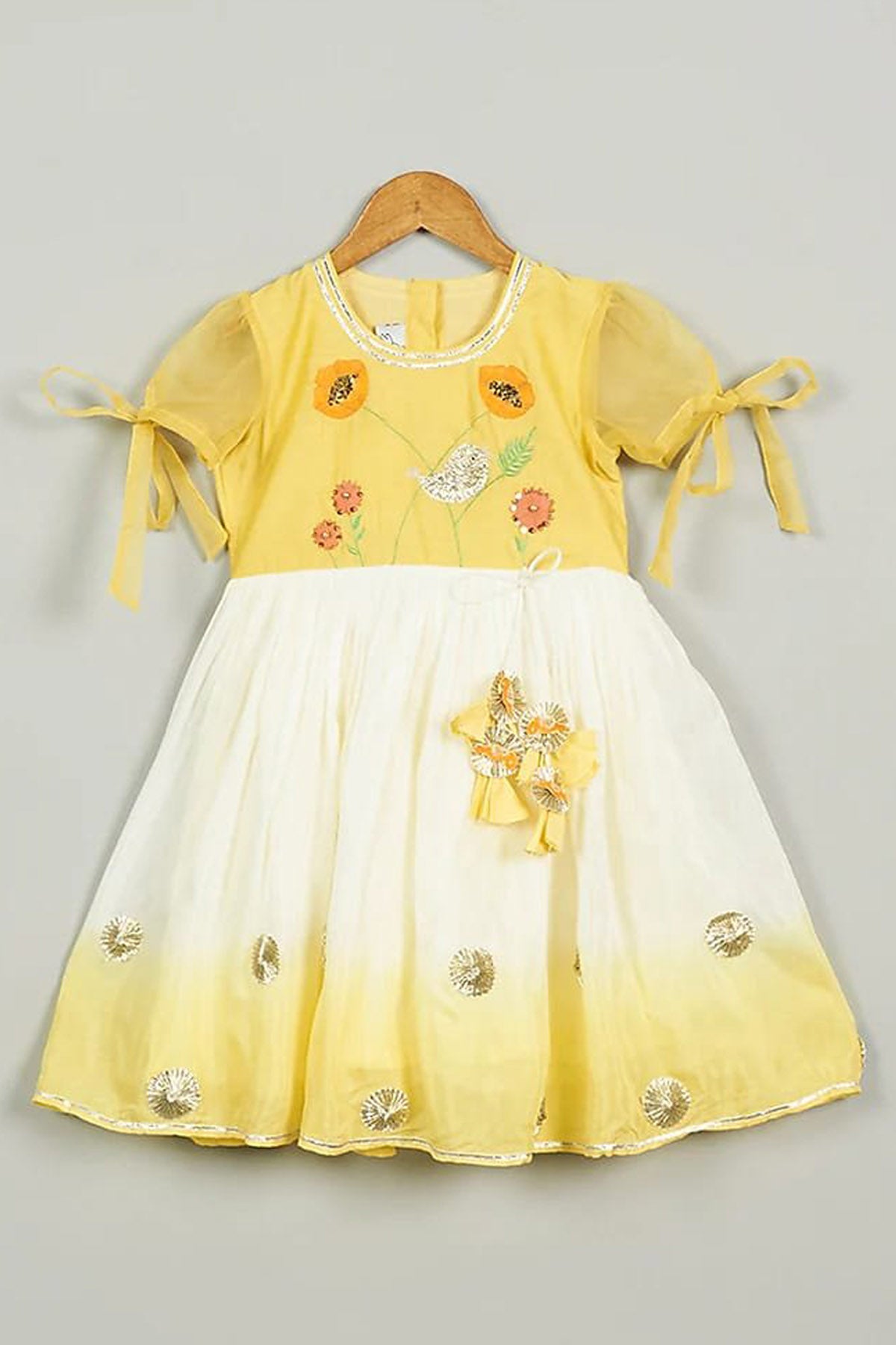 Bird Embroidered Dress