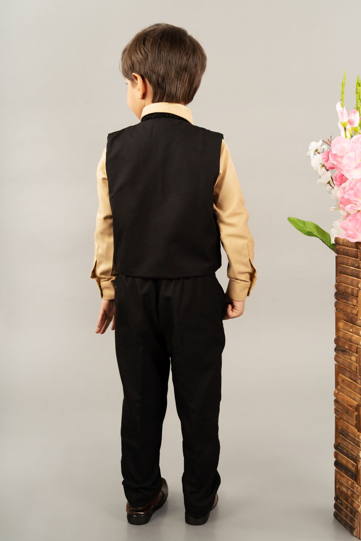 Bird Embroidered Waistcoat Set