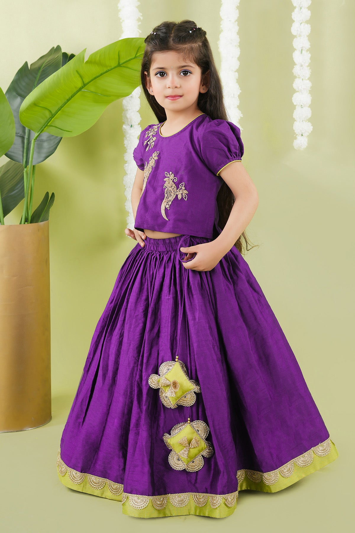 Bird Embroidered Lehenga Set