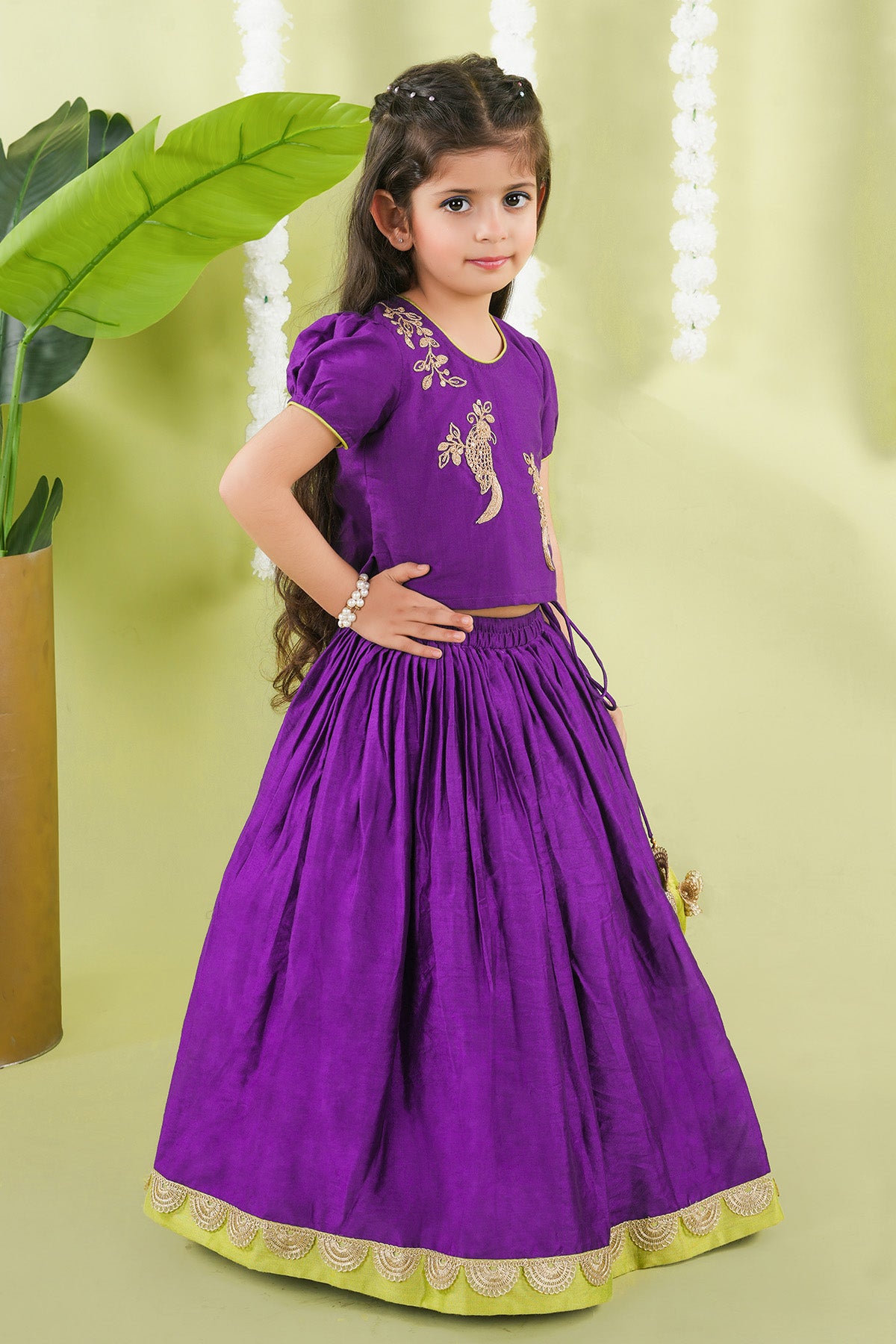 Bird Embroidered Lehenga Set