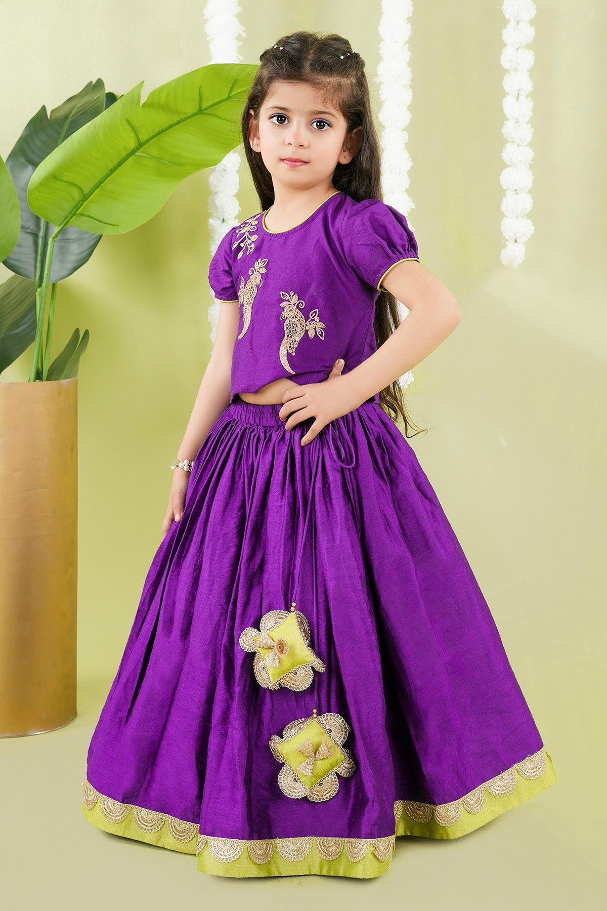 Bird Embroidered Lehenga Set