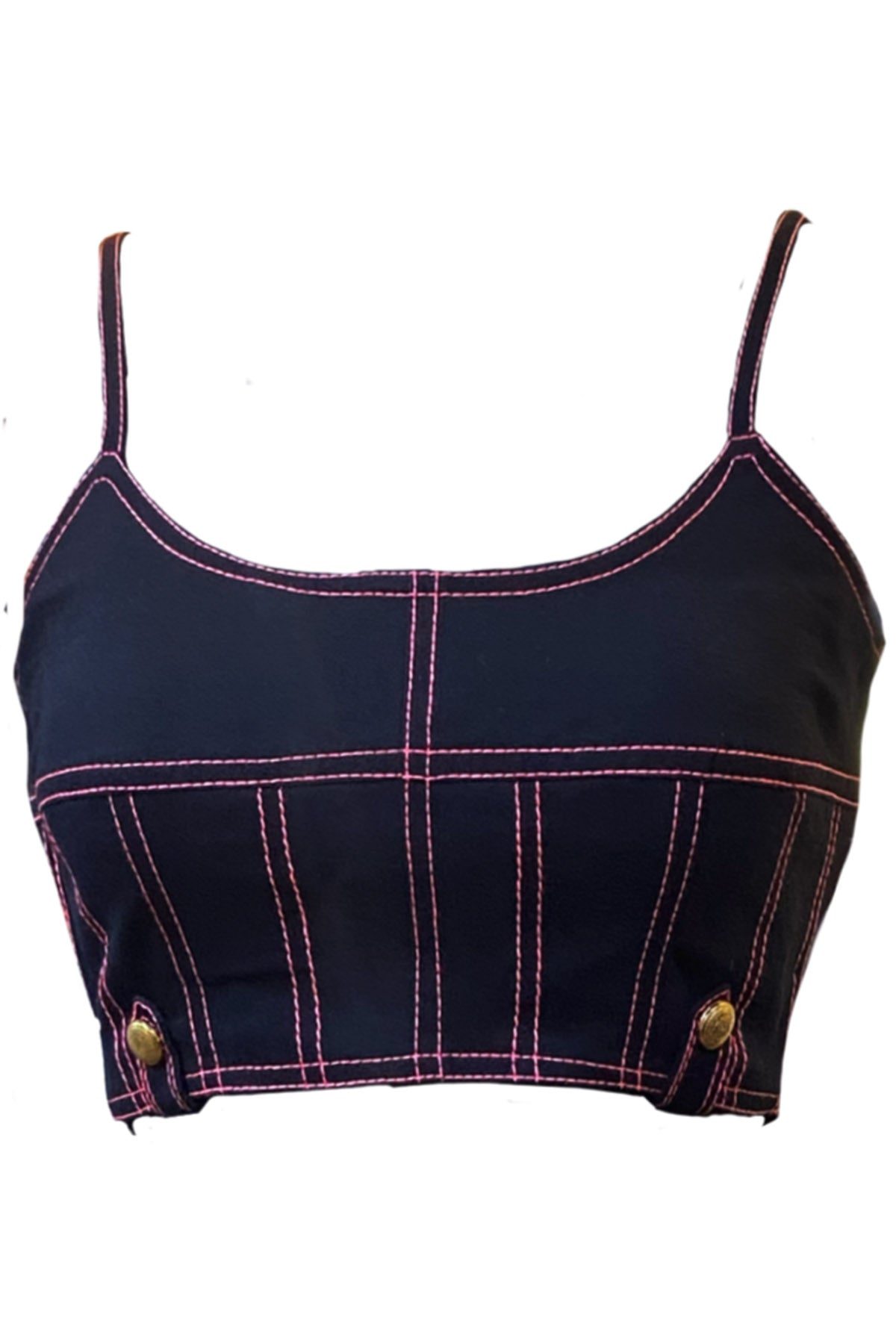 Black Embroidered Bralette