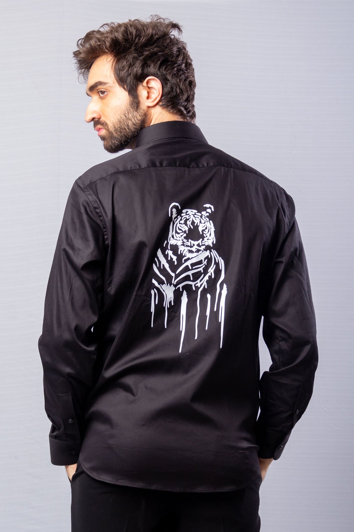 Black Hand Painted Shirt