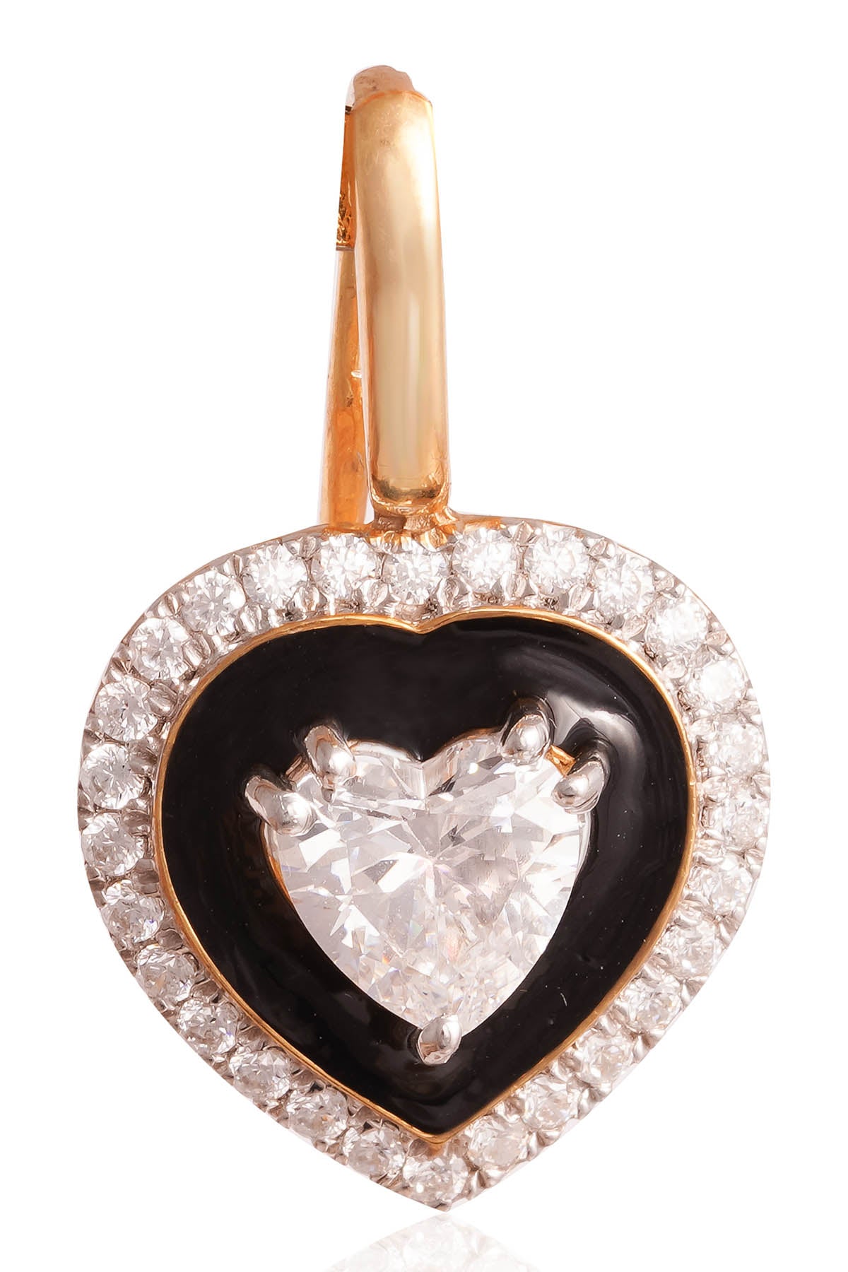 Black Heart Enamel Drops