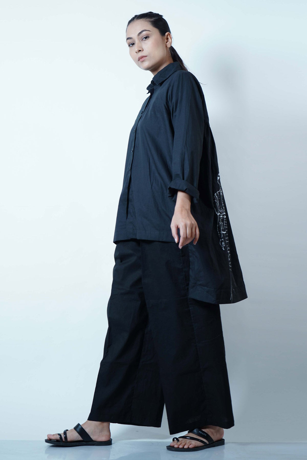 Black High Low Top & Pants