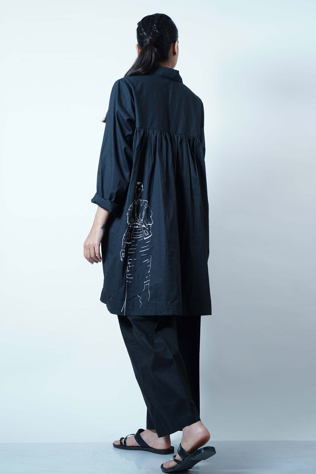 Black High Low Top & Pants