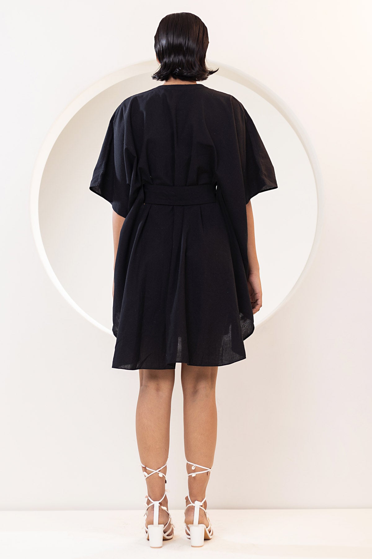 Black Kaftan Dress & Belt