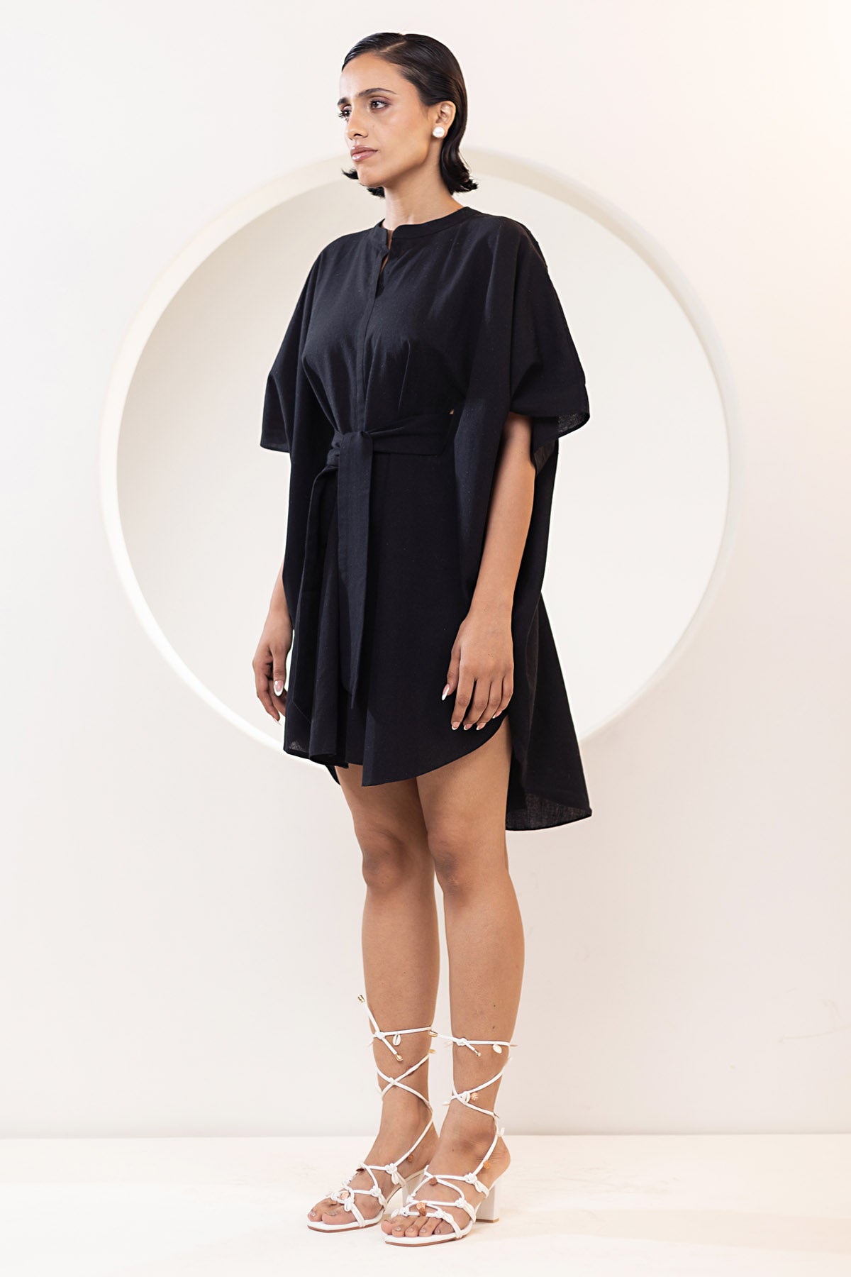 Black Kaftan Dress & Belt