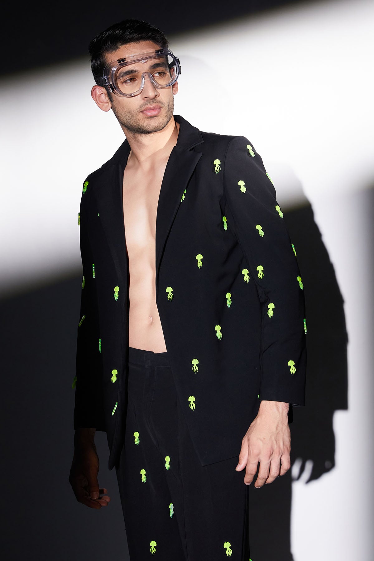 Black Neon Jellyfish Blazer