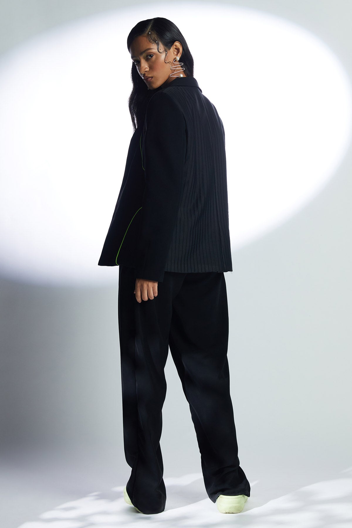 Black Neon Piping Blazer