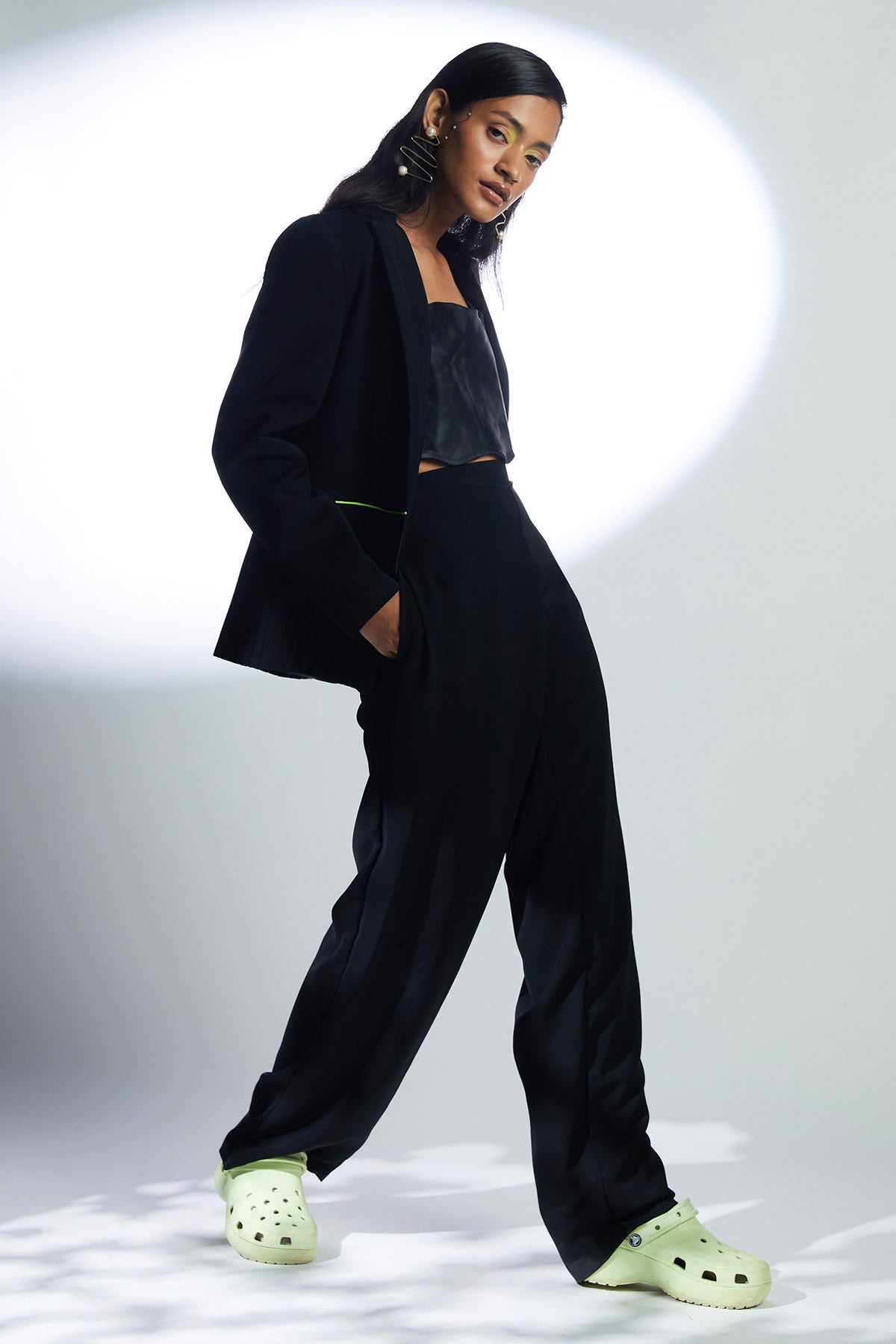 Black Neon Piping Blazer