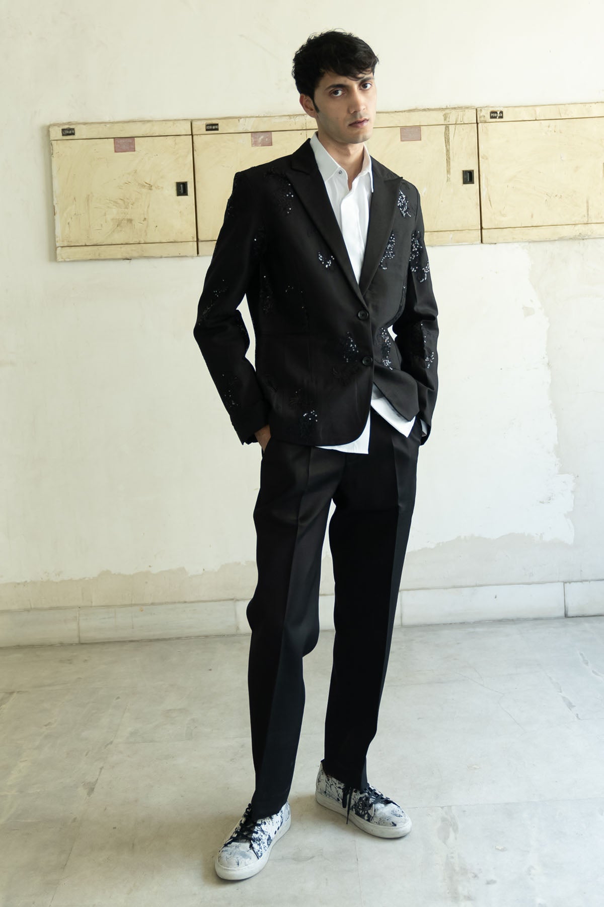 Black Sequined Blazer