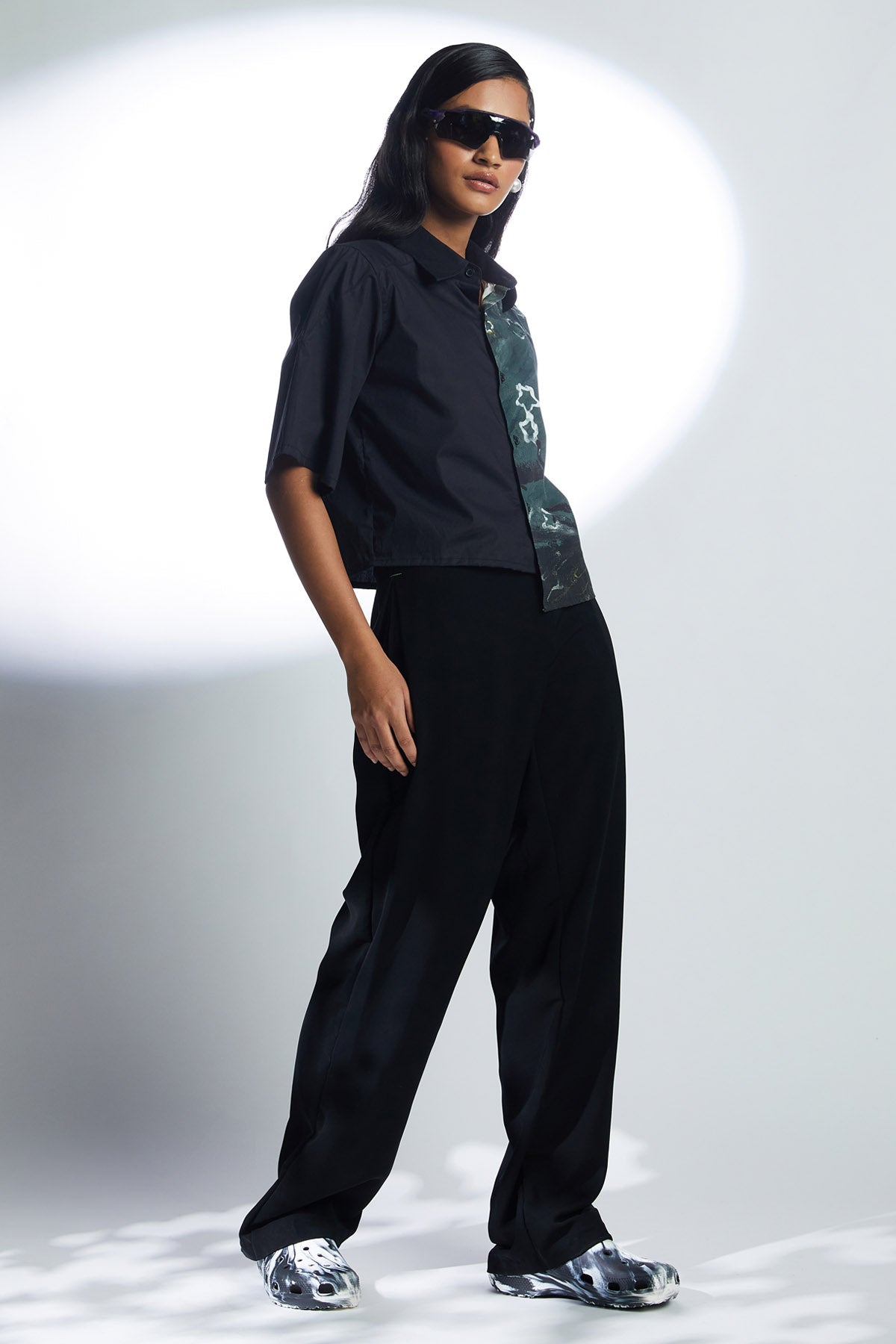 Black Stars Print Shirt