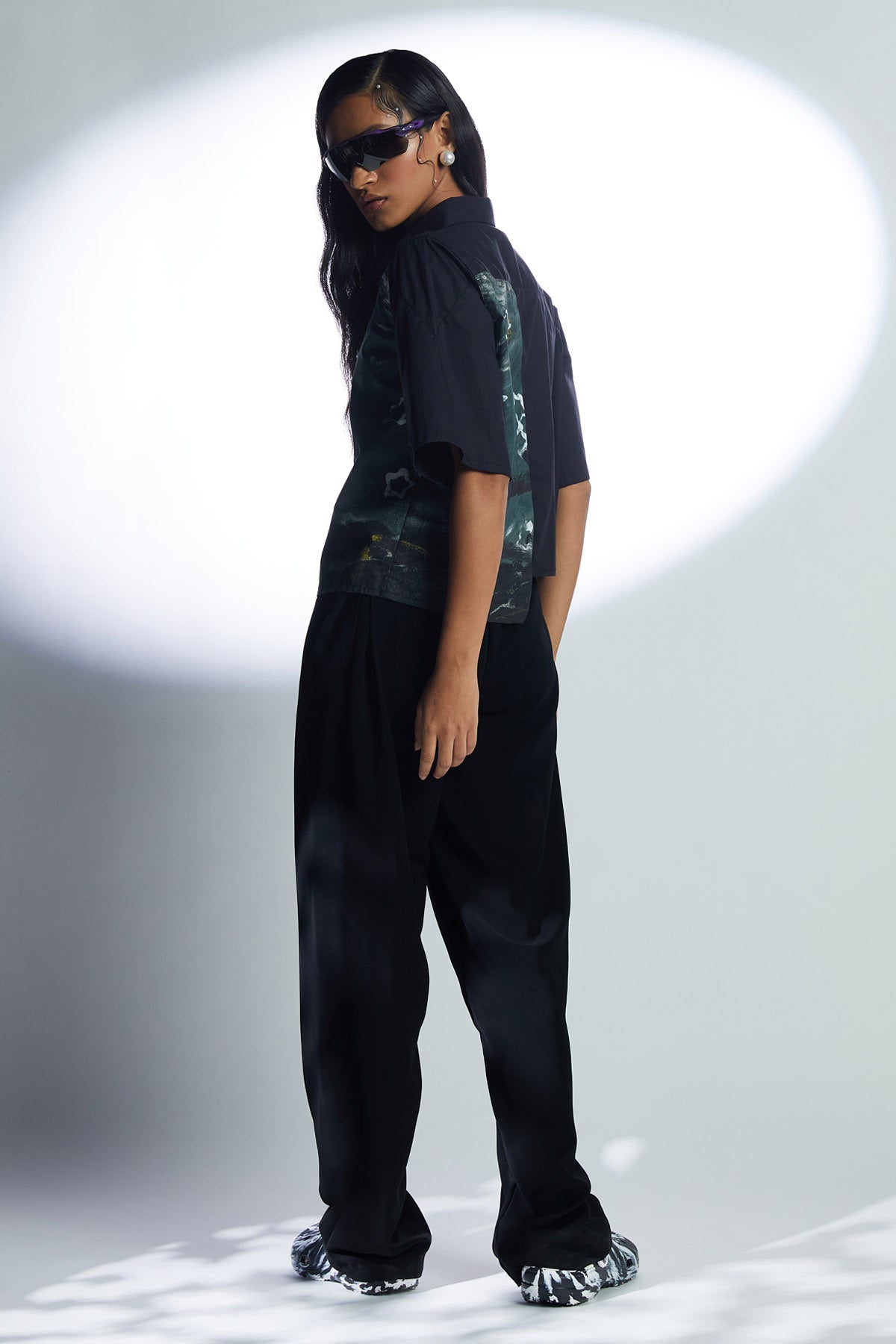 Black Stars Print Shirt