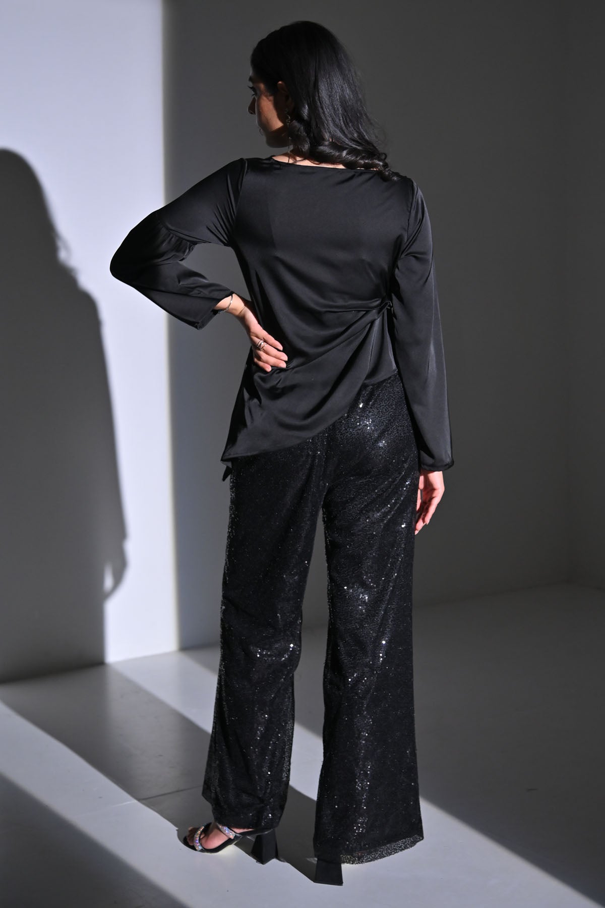 Black Asymmetric Co-ord Set