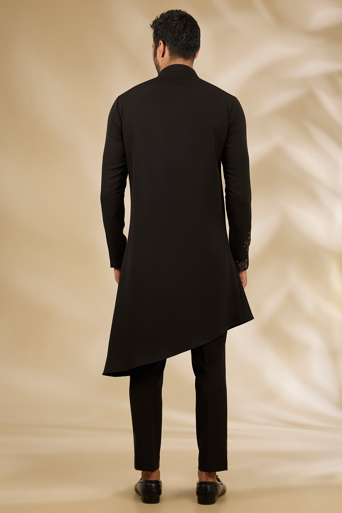 Black Asymmetric Kurta & Pants