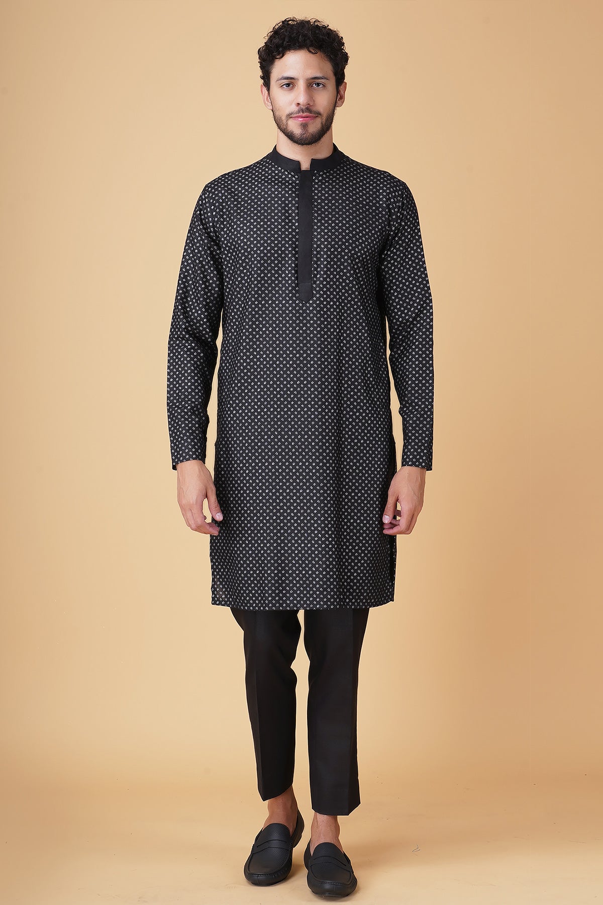 Black Asymmetrical Bundi Set