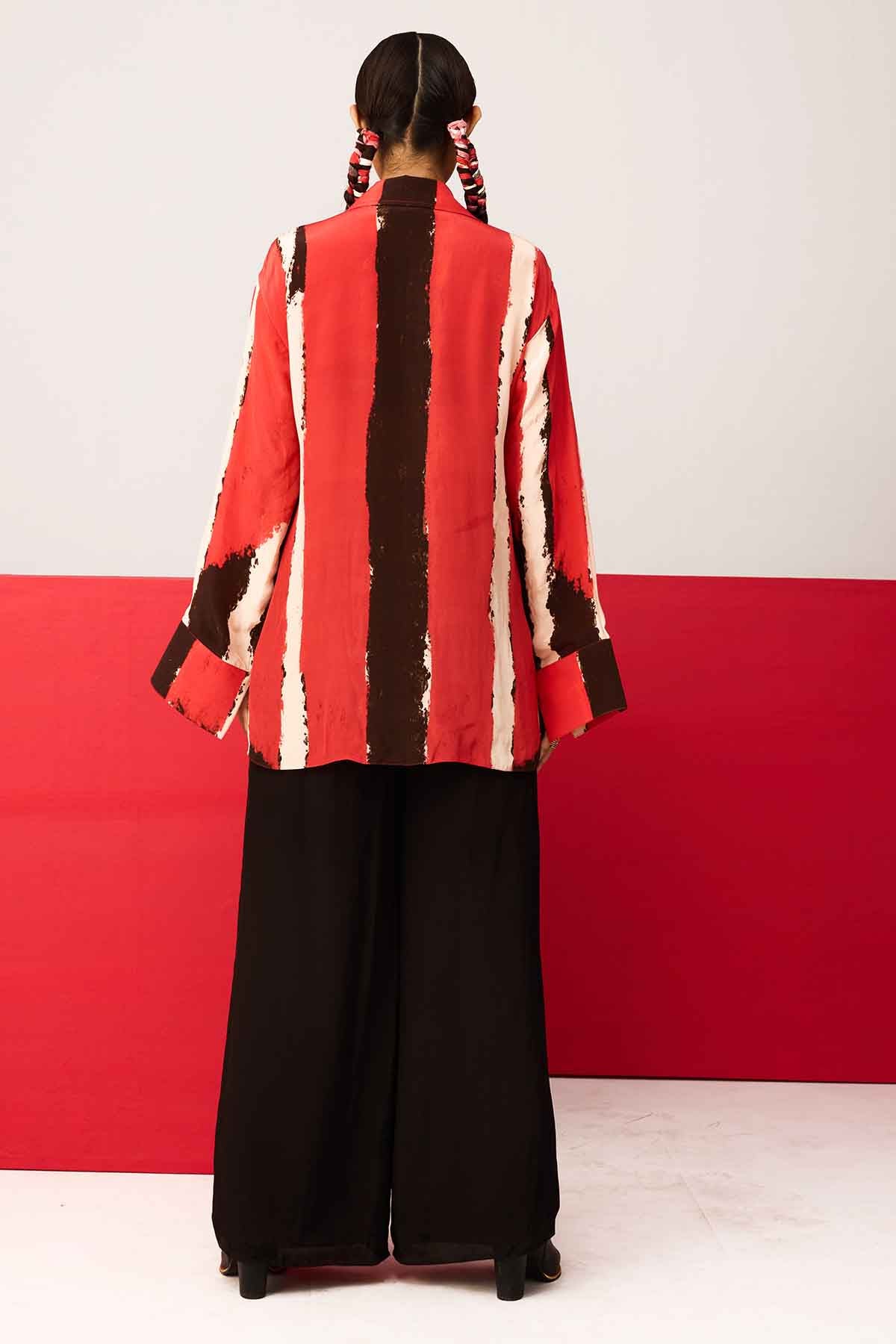 Black Asymmetrical Shirt & Pants