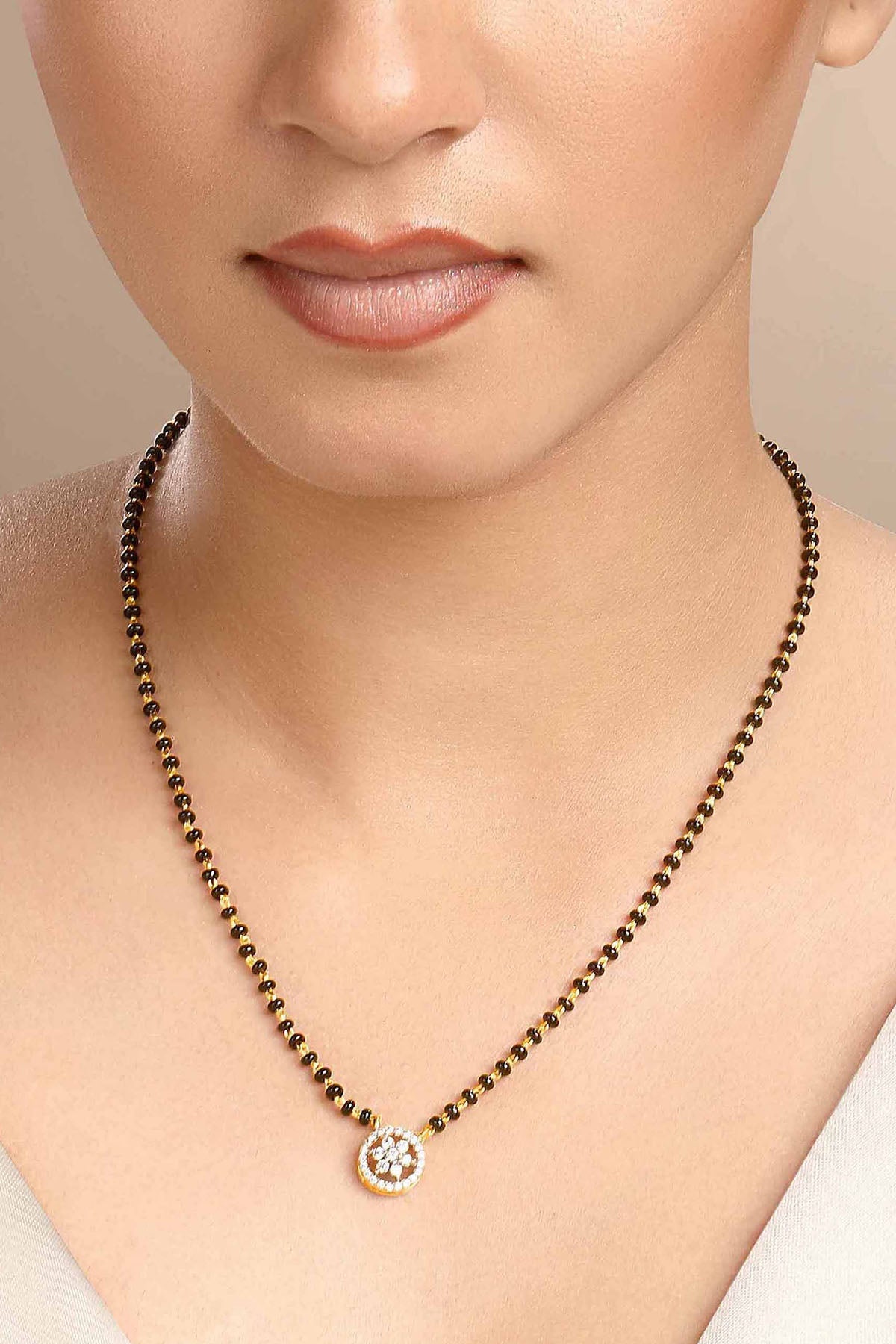 Buy Black Beads Chakra Mangalsutra by Sica for women online at ScrollnShops