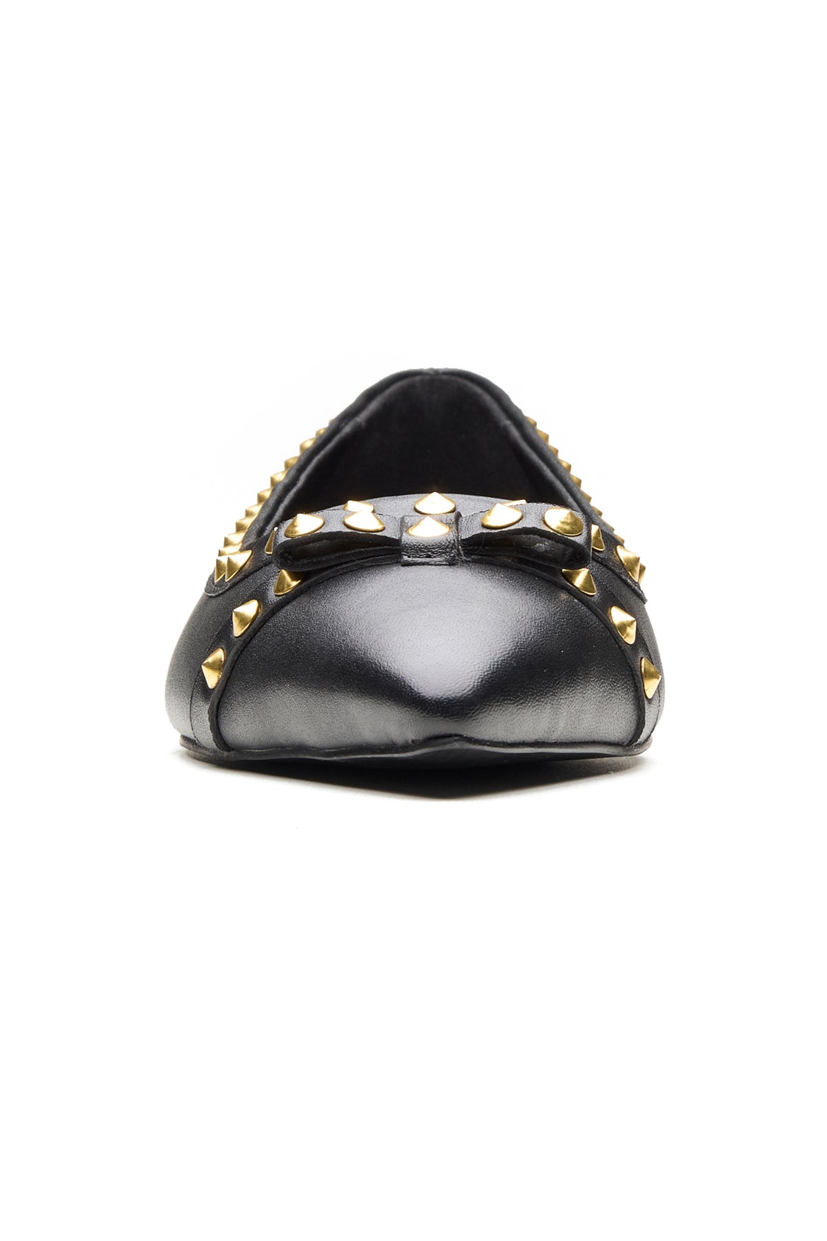 Black Bow Detail Ballerina Flats