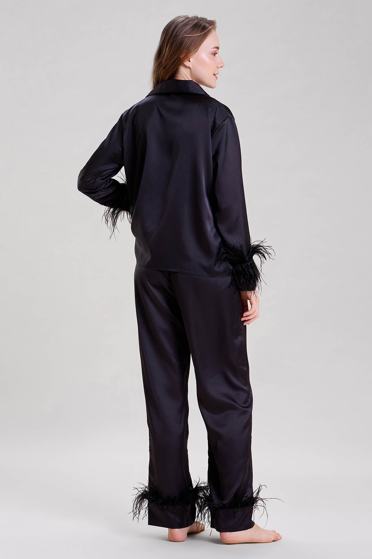 Black Collar Shirt & Pyjama