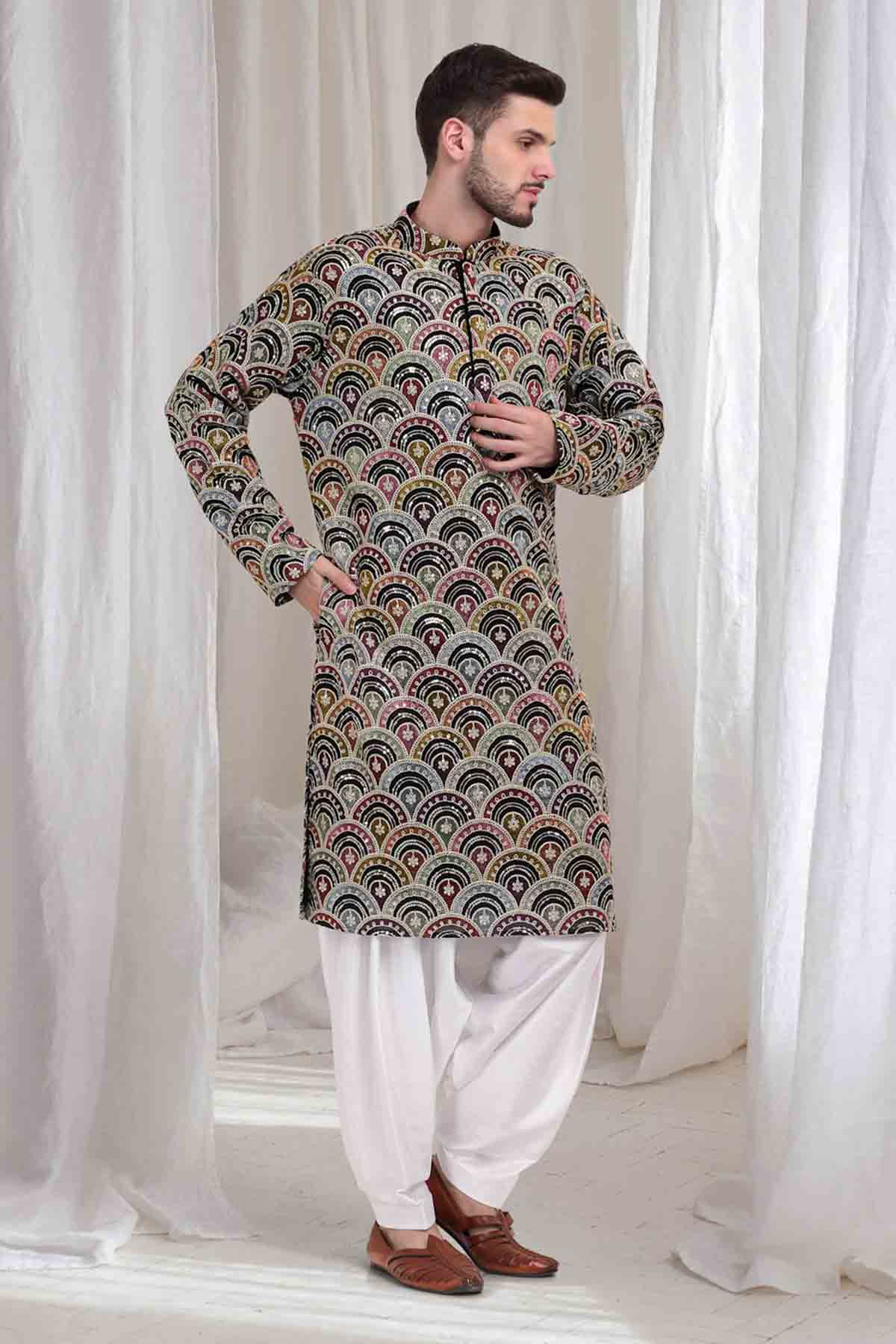 Black Cotton Kurta & Patiala