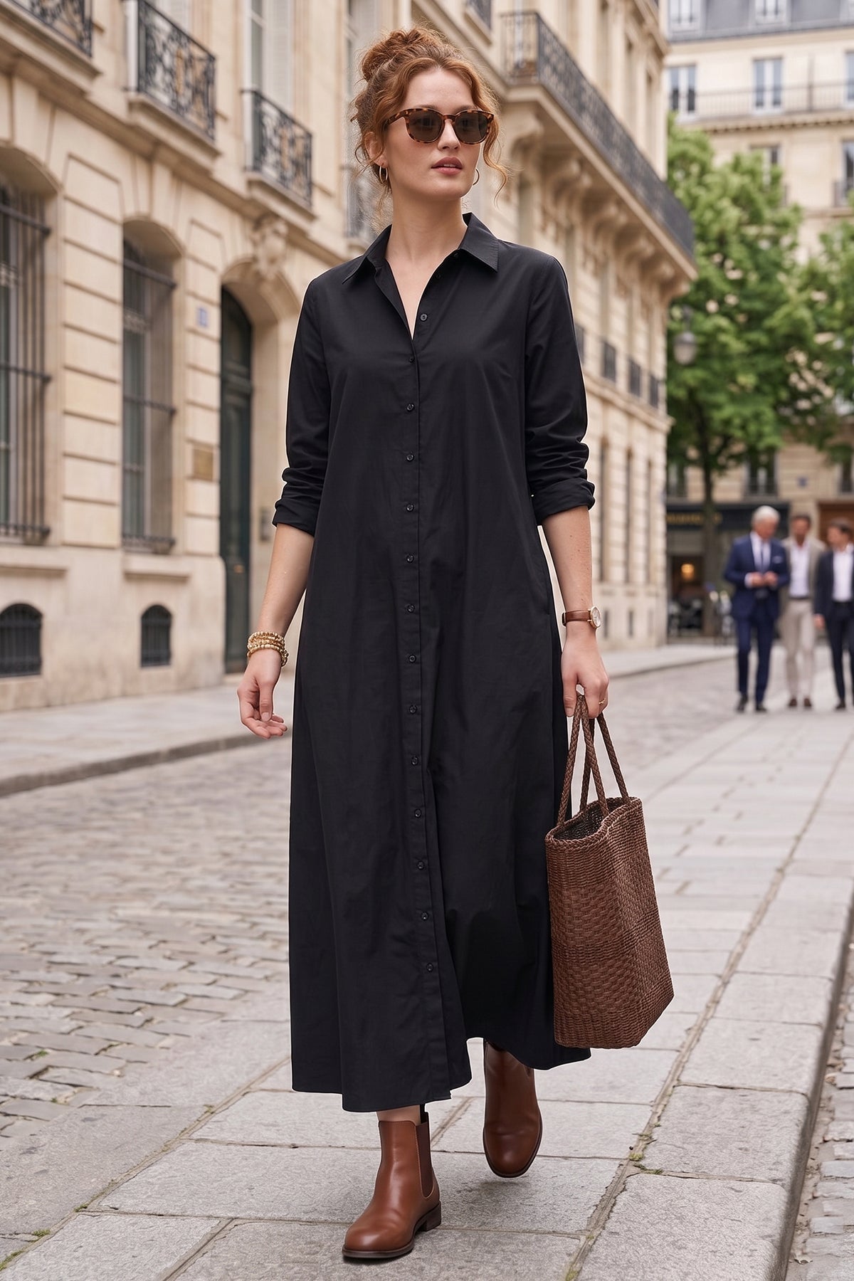 Buy Black Cotton Maxi Shirt Dress for women by Sneha B online available at scrollnshops