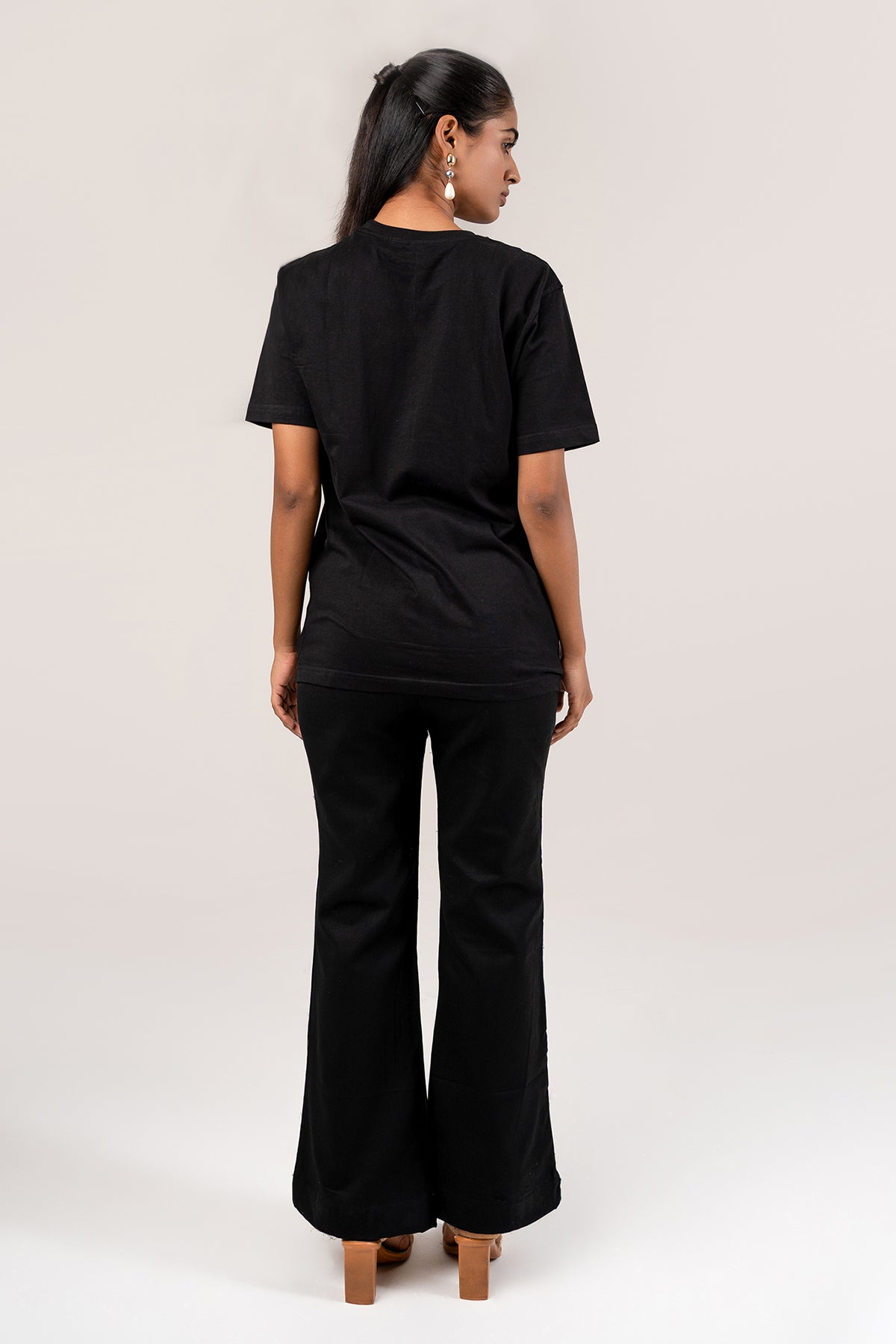 Black Cotton T-Shirt & Pants