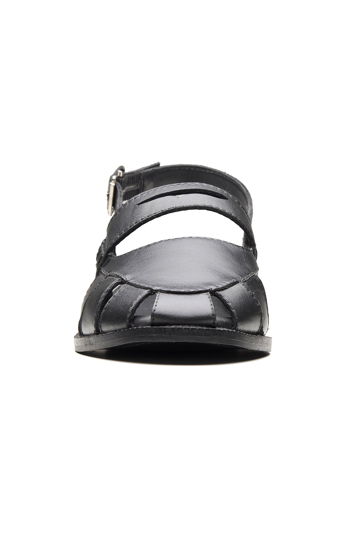 Black Cut-Out Detail Sandals