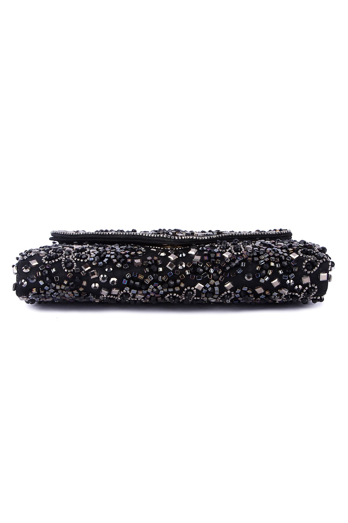 Black Detachable Sling Clutch