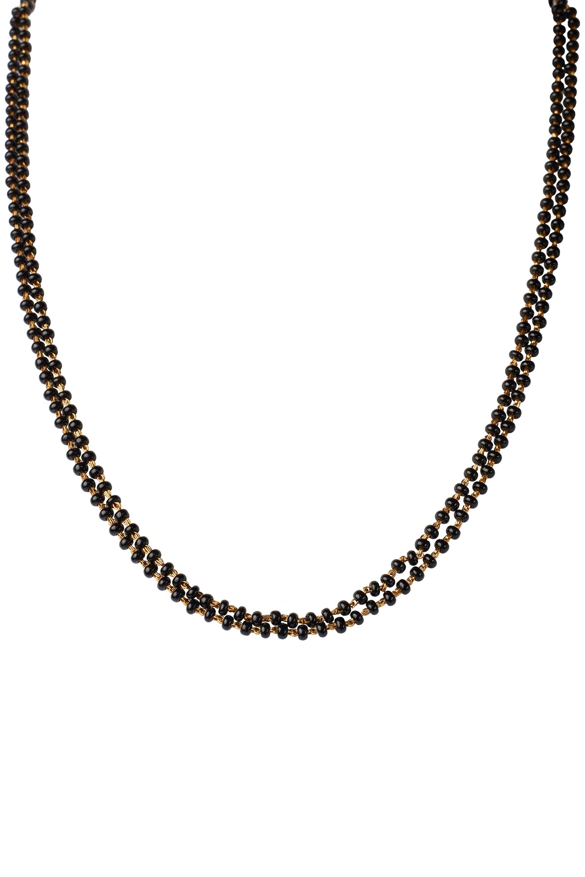 Black Double Line Mangalsutra