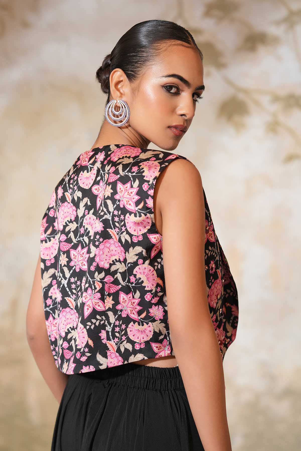 Black Drape Co-ord Set & Jacket