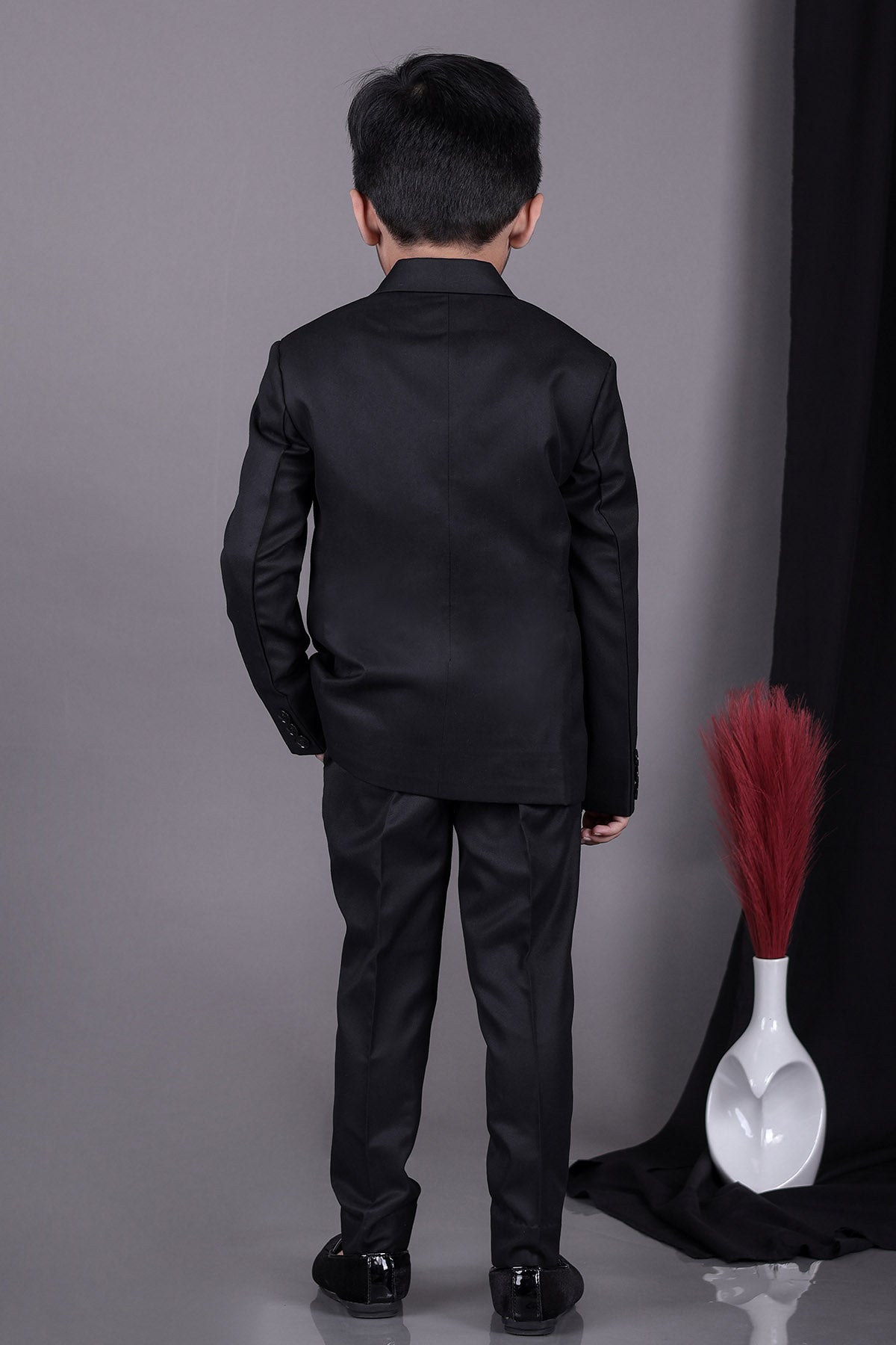 Black Embroidered Blazer & Pants