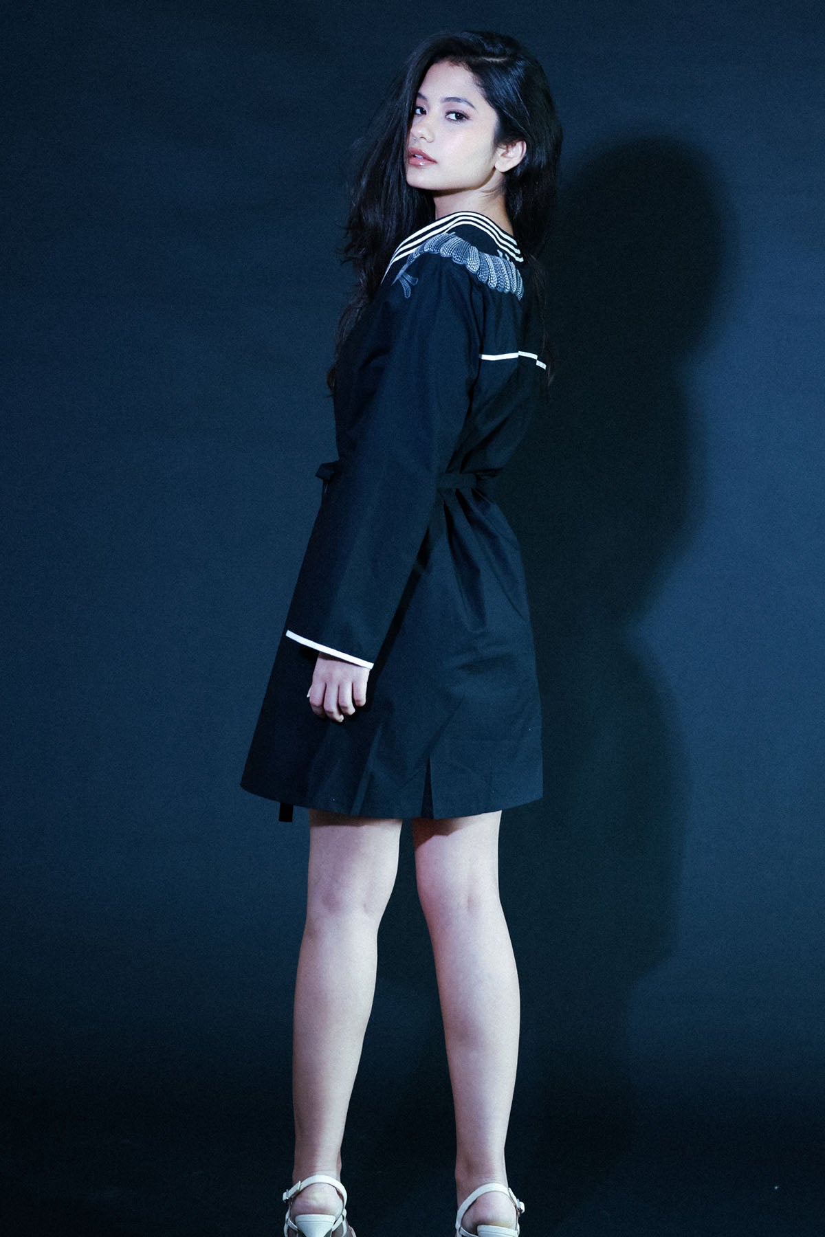 Black Embroidered Kantha Jacket